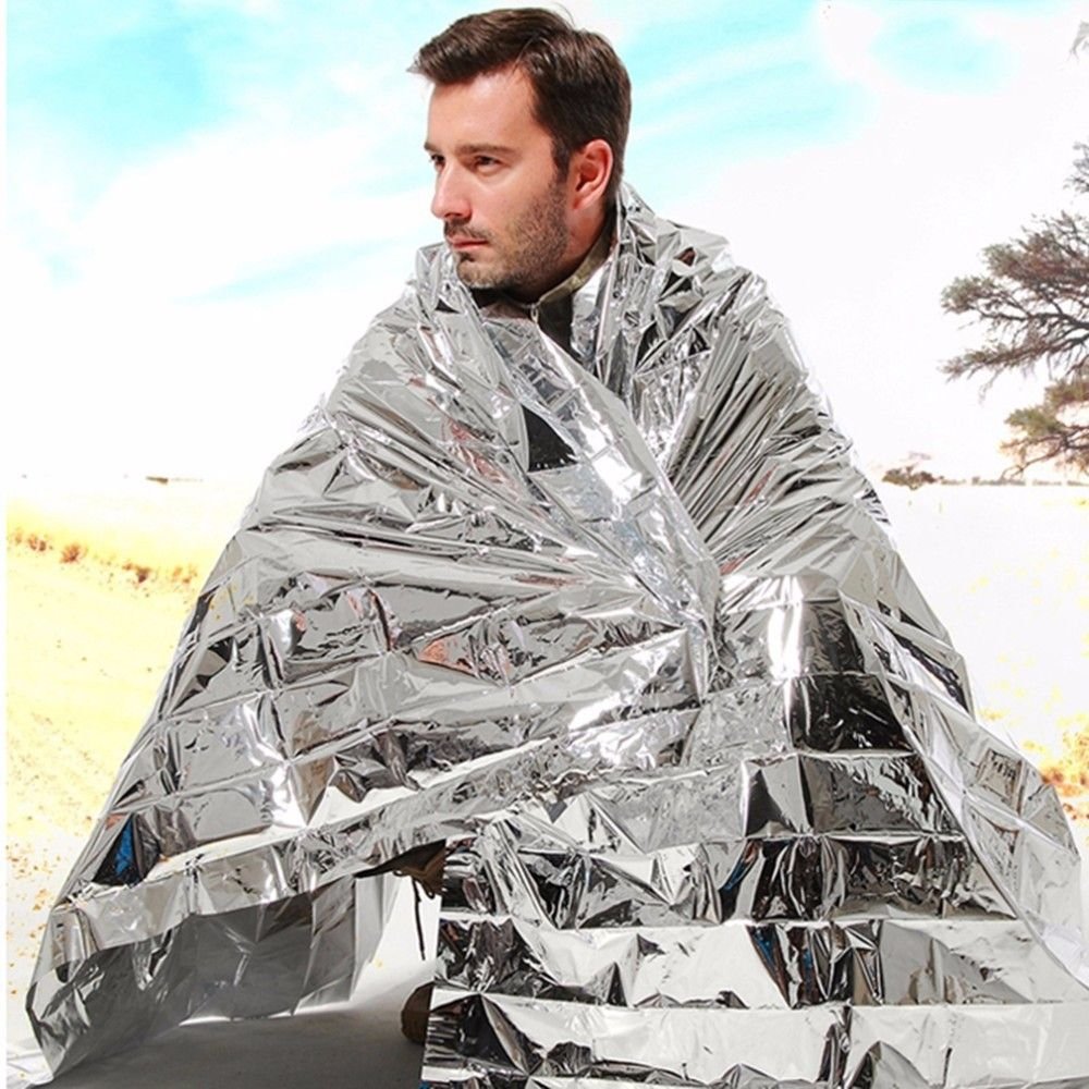 Emergency Thermal Blankets 50 Pack - Mylar Survival Foil Space Blankets 51x83