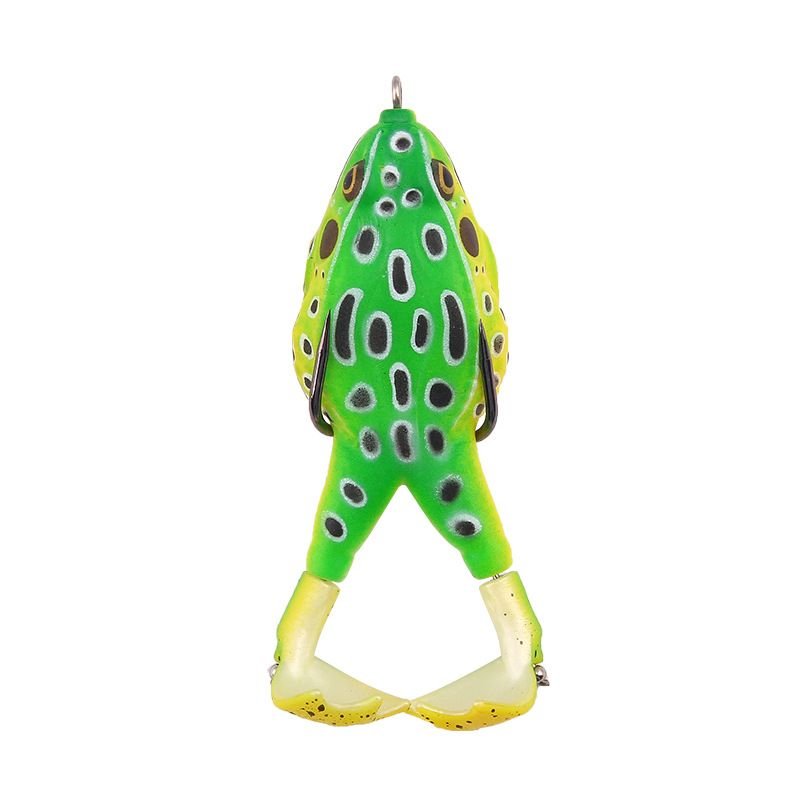 Lifelike Frog Soft Fish Lure 8cm-10cm 8.4-16.6g - Weedless Double Hook Topwater Bait for Bass & Blackfish - 6