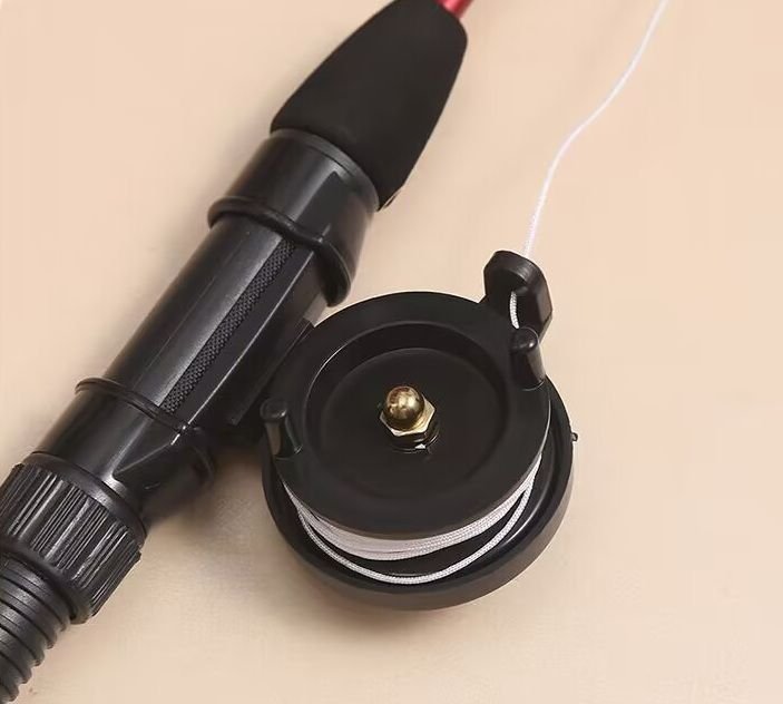 Ice Fishing Rod combo Telescopic 75cm Fiberglass with Line & Reel - 5