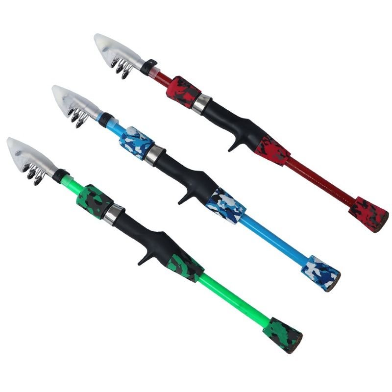 Baitcasting Rod 1.2m Short Camo Carbon Fiber Lure Rod - 3