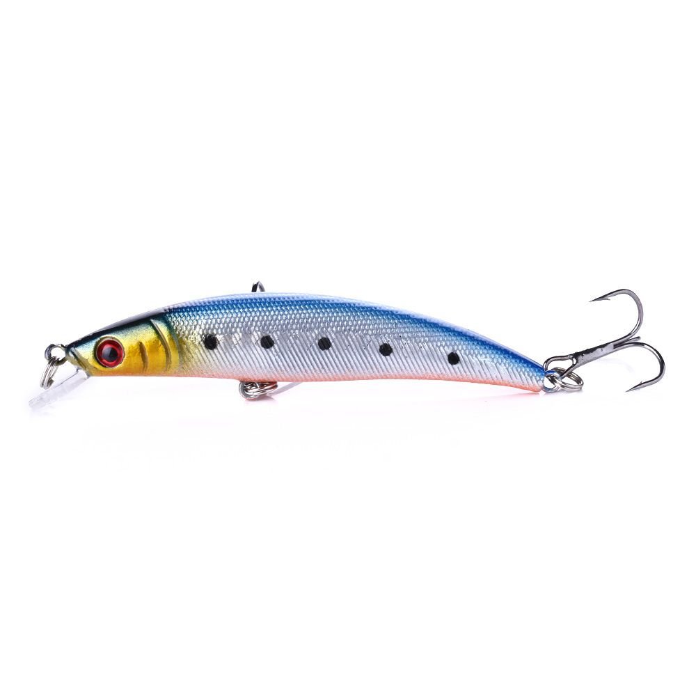 Fishing Lures Kit Crankbait Minnow Jerkbait - Hard Bait Set for Bass & Trout - 6
