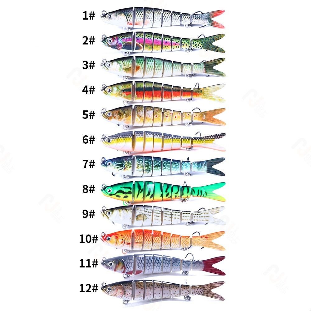 Jointed Swimbait Glide Bait 13.7cm - Lifelike Bass Lure with Rattle & 3D Eyes - 2