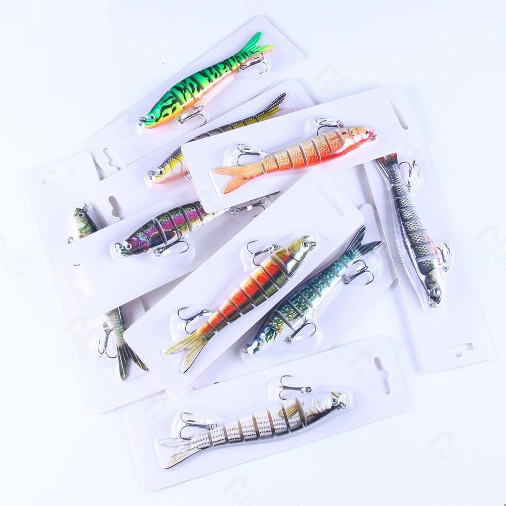 Jointed Swimbait Glide Bait 13.7cm - Lifelike Bass Lure with Rattle & 3D Eyes - 5
