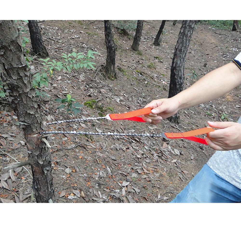 Pocket Chain Saw 24-31in - Portable Folding Survival Chainsaw with Pouch - 5
