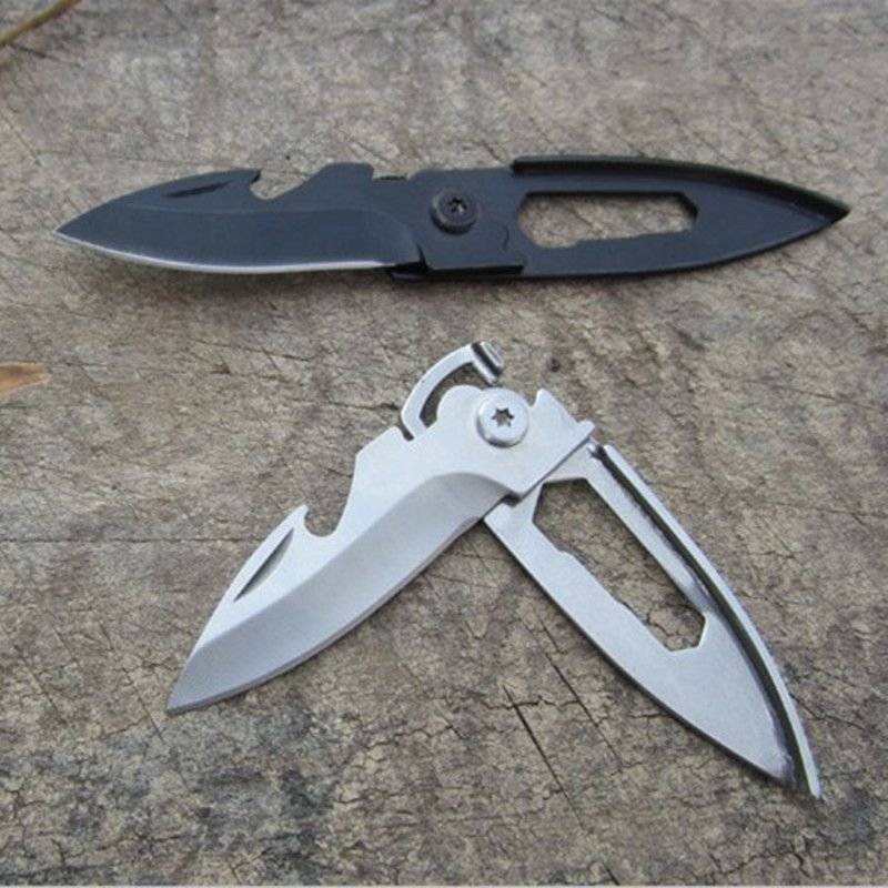 Mini Folding Pocket Knife - Utility Tool with Bottle Opener & Hex Wrench